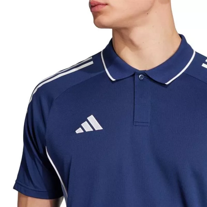 adidas Tiro 25 Competition vyriški polo marškinėliai tamsiai mėlyni, trumpomis rankovėmis, dydis S