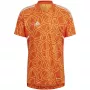 ADIDAS vyriški Condivo 22 vartininko marškinėliai trumpomis rankovėmis, saulės oranžinės spalvos HB1621
