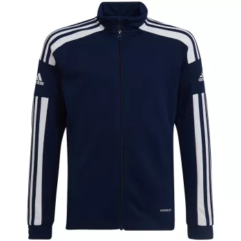 adidas Squadra 21 treniruočių pilno užtrauktuko megztinis, tamsiai mėlynas, HC6276, jaunimo 140 cm