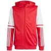adidas Squadra 25 vaikiškas gobtuvas unisex raudonas/baltas JD4801, dydis 128cm