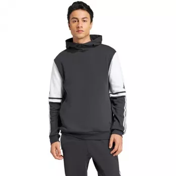 adidas Squadra 25 vyriškas sportinis gobtuvas juodos/baltos spalvos, M dydis