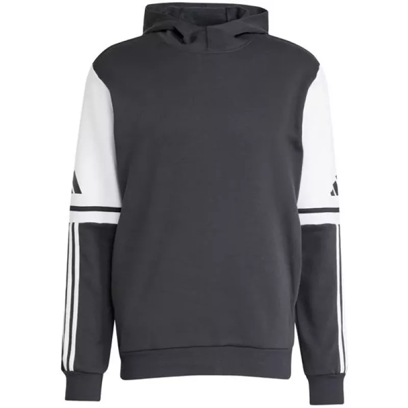 adidas Squadra 25 vyriškas sportinis gobtuvas juodos/baltos spalvos, M dydis