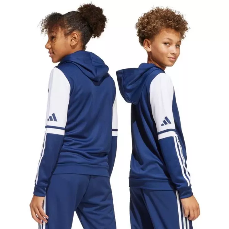 adidas Squadra 25 vaikiškas gobtuvas Team Navy Blue/White, dydis 152