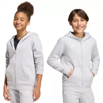 adidas Entrada 26 Full Zip gobtuvas vaikams šviesiai pilkas KH1779 164cm
