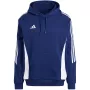adidas Tiro 24 Sweat Hooded Blue IR7546 vyriškas futbolo gobtuvas