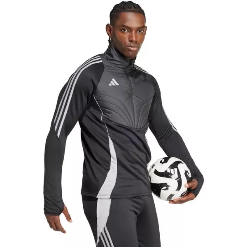 adidas vyriškas Tiro 24 Winterized megztinis pilka/juoda, L dydis