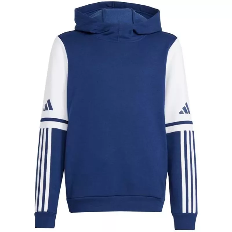 adidas Squadra 25 vaikiškas gobtuvas su kišene Team Navy Blue 2 / White 116 dydis