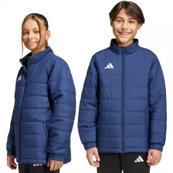 adidas Entrada 26 Light vaikų treniruočių švarkas, unisex, šviesiai mėlynas, 152 cm