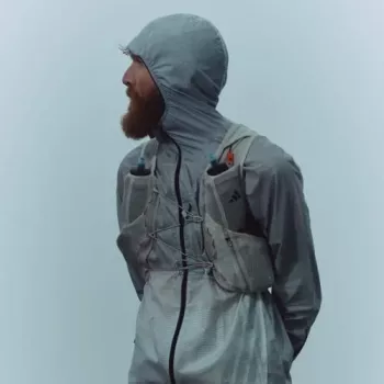 adidas TERREX Xperior CLIMA365 Light Windweave vyriškas bėgimo švarkas, juoda/balta, M dydis