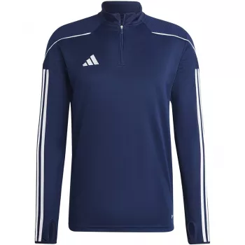 adidas Tiro 23 League treniruočių viršus, tamsiai mėlynas, vyriškas, prigludęs, su pusiau užtrauktuku ir ilgomis rankovėmis HS7229, M