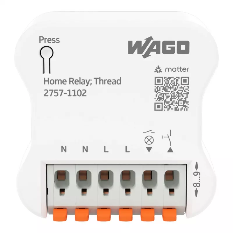 WAGO 2757-1102 namų relė, 1DI/1DO, 16 A, balta