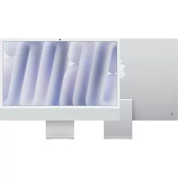 Apple iMac 24 colų sidabrinis M4 8 branduolių 16GB/512GB SSD All-in-One kompiuteris su Magic Keyboard Touch ID ir Magic Mouse