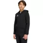 adidas Entrada 26 pilno užtrauktuko gobtuvas vaikams juodas 128cm