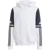 adidas Squadra 25 vaikiškas gobtuvinis megztinis baltas JD4807 140cm