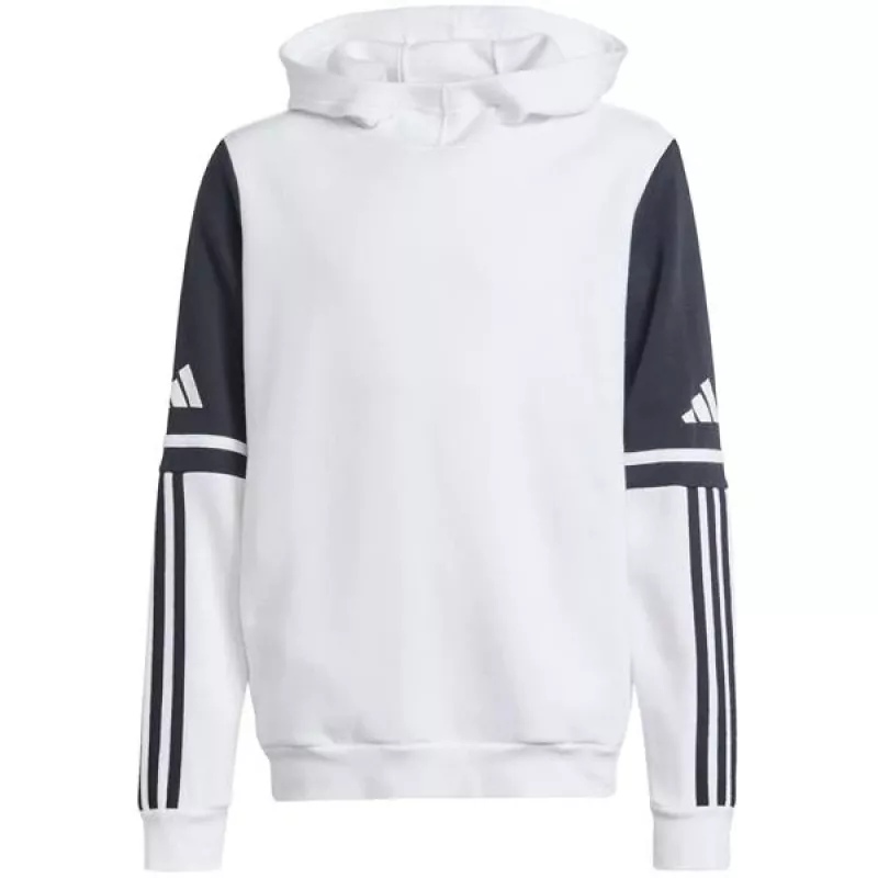 adidas Squadra 25 vaikiškas gobtuvinis megztinis baltas JD4807 140cm