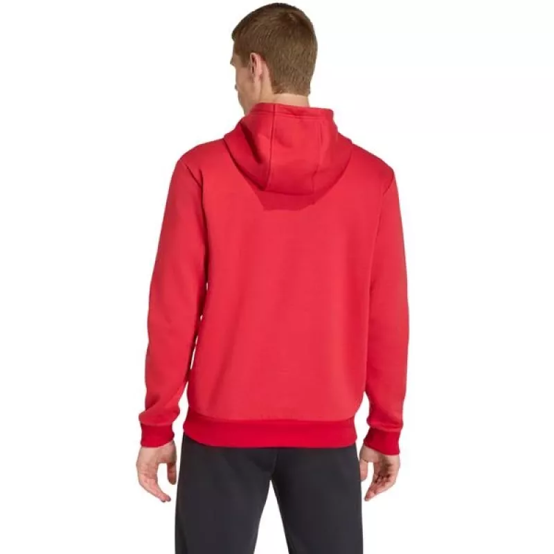 adidas Entrada 26 vyriškas gobtuvas su gobtuvu, raudonas, S dydis