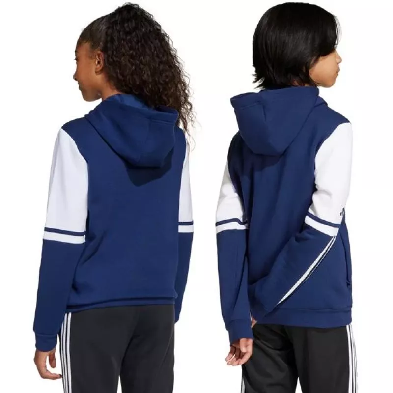 adidas Squadra 25 vaikiškas gobtuvas su užtrauktuku Navy Blue JD4804 140cm