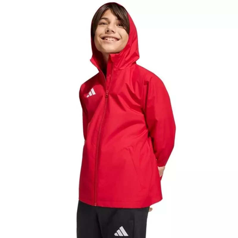 adidas Entrada 26 All Weather vaikiška striukė, unisex, raudona, 152 cm