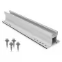 K2 Systems Home K2 2004596 MiniRail 60 rinkinys - 600 mm aliuminio saulės modulių tvirtinimo bėgelis trapeciniams skardos stogams