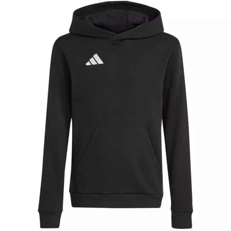 adidas Entrada 26 Hoody vaikiškas gobtuvinis megztinis juodas 140 cm