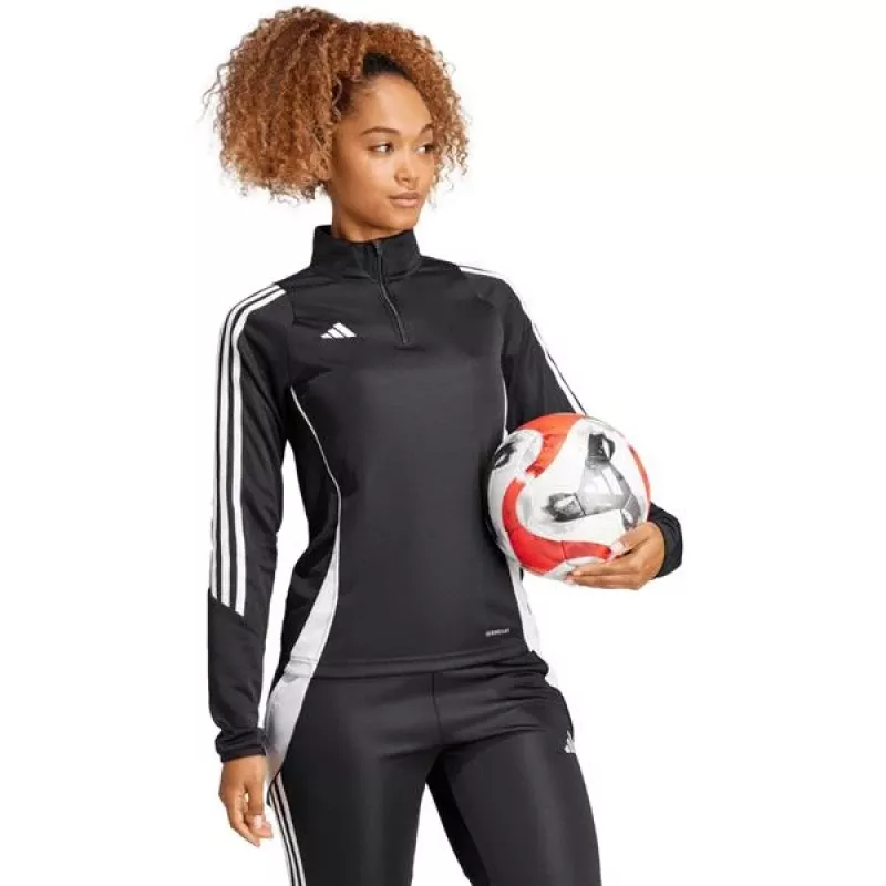 adidas Tiro 24 moteriškas treniruočių megztinis, juodas, L dydis