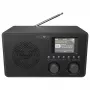 Reflexion HRA1824DAB+ DAB+ ir FM radijo laikrodis su Bluetooth, dvigubu žadintuvu, mediniu korpusu - juodas