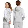 adidas Squadra 25 vaikiškas gobtuvas su užtrauktuku pilkas JD4808 140cm