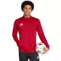 adidas Entrada 26 Track Jacket vyriška raudona, pilnas užtrauktukas, AEROREADY, perdirbtas poliesteris, dydis S