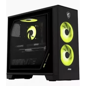 MSI Infinite S AI 2NVM5-006AT stalinis kompiuteris, Intel Core Ultra 5 225F, 16GB DDR5, 1TB SSD, GeForce RTX 5060 Ti, Windows 11 Home, juodas
