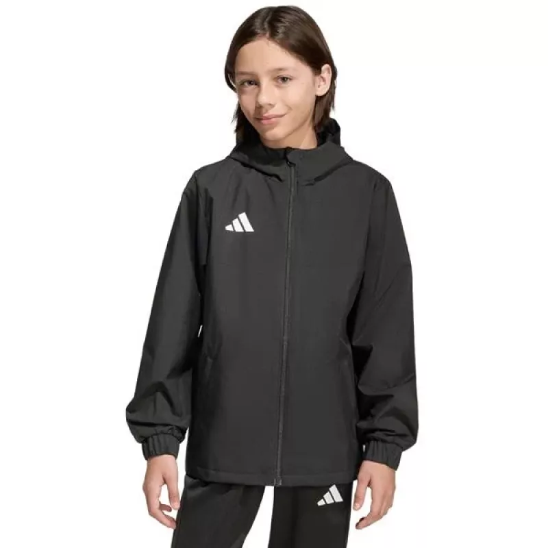 adidas Entrada 26 All Weather vaikiška striukė juoda JZ9104 128cm