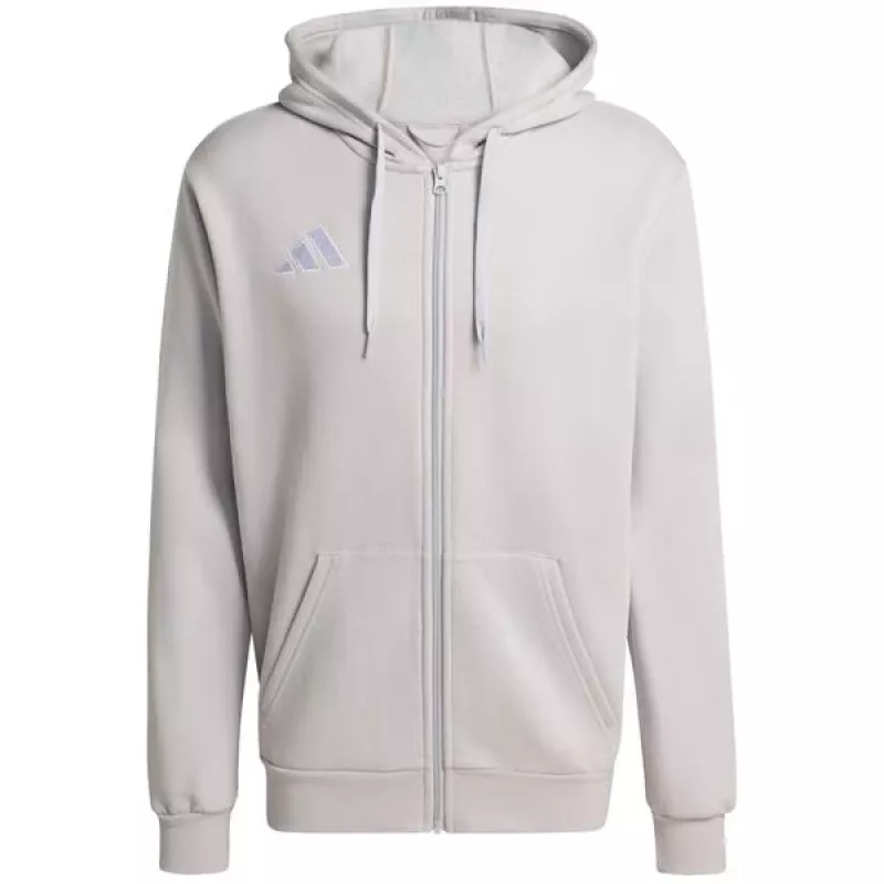 adidas Entrada 26 pilno užtrauktuko gobtuvas vyrams - pilka L