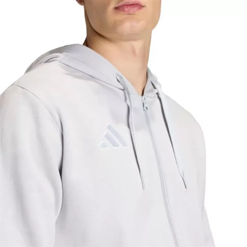 adidas Entrada 26 pilno užtrauktuko gobtuvas vyrams - pilka L