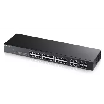 ZyXEL GS1920-24 24 prievadų gigabitinį išmanųjį valdomą jungiklį su 4 SFP, NebulaFlex debesies valdymu