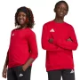 adidas Entrada 26 vaikiškas sportinis megztinis, raudonas, 152 cm