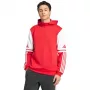adidas Squadra 25 vyriškas sportinis gobtuvas su užtrauktuku, raudonas, XL