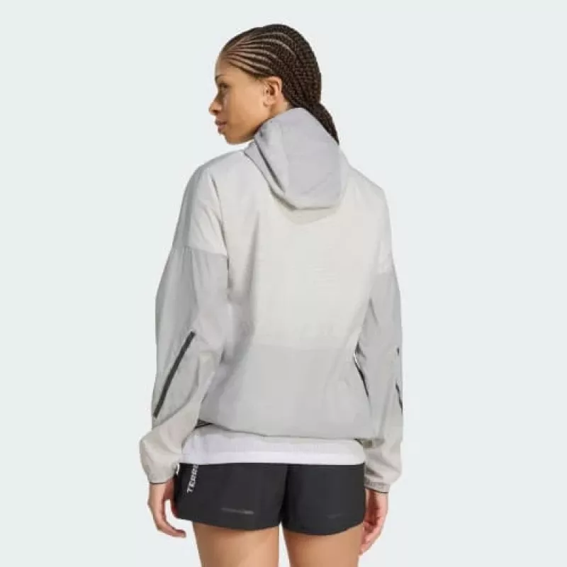 Moterų adidas TERREX Xperior CLIMA365 Light Windweave striukė - juoda/balta XS