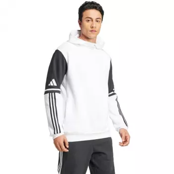 adidas Squadra 25 moteriškas prakaituotas gobtuvas baltas juodas 2XL