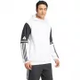 adidas Squadra 25 moteriškas prakaituotas gobtuvas baltas juodas 2XL