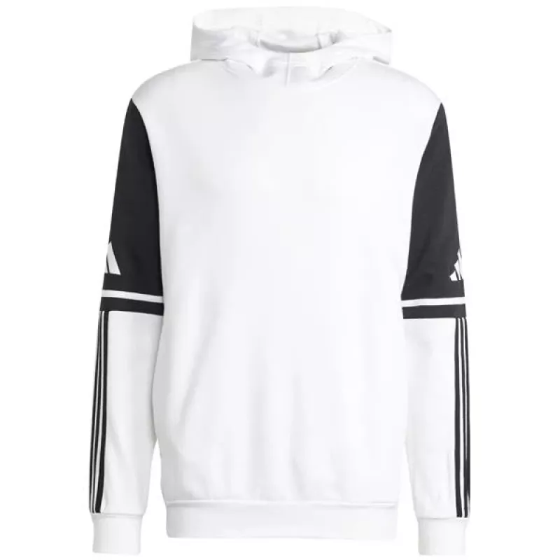 adidas Squadra 25 moteriškas prakaituotas gobtuvas baltas juodas 2XL