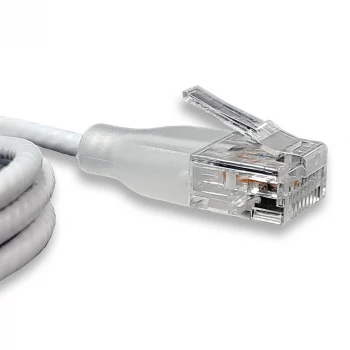 WANTEC eGlow UTP CAT6a trumpasis jungiamasis kabelis, 0,5 m, baltas