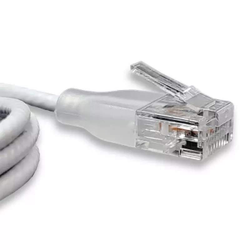 WANTEC eGlow UTP CAT6a trumpasis jungiamasis kabelis, 0,5 m, baltas