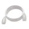 WANTEC eGlow UTP CAT6a trumpasis jungiamasis kabelis, 0,5 m, baltas