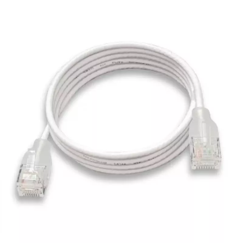 WANTEC eGlow UTP CAT6a trumpasis jungiamasis kabelis, 0,5 m, baltas