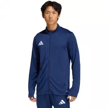 adidas Entrada 26 vyriška treniruočių striukė tamsiai mėlyna, perdirbtas poliesteris, pilnas užtrauktukas, L
