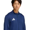 adidas Entrada 26 vyriška treniruočių striukė tamsiai mėlyna, perdirbtas poliesteris, pilnas užtrauktukas, L