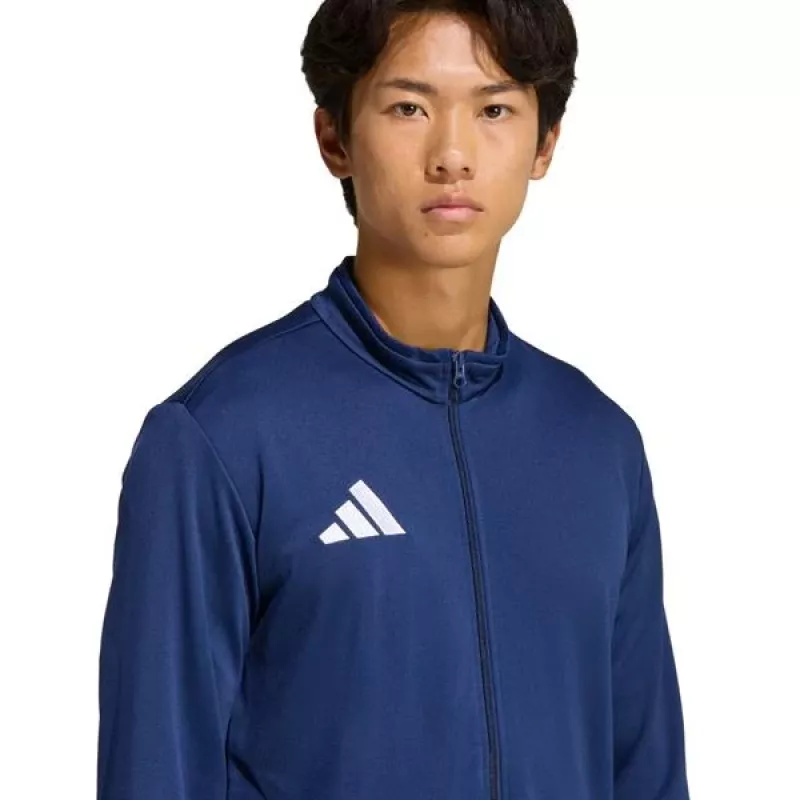 adidas Entrada 26 vyriška treniruočių striukė tamsiai mėlyna, perdirbtas poliesteris, pilnas užtrauktukas, L