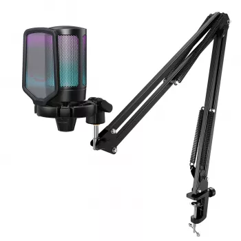 FIFINE A6T AMPLIGAME USB RGB kondensatorinis studijos mikrofonas - juodas