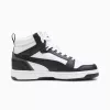 PUMA Rebound V6 Mid vaikiški sportbačiai balti juodi 393831 01 39 dydis
