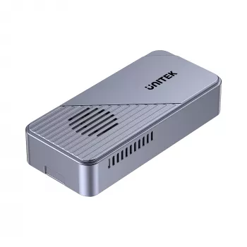 UNITEK USB4 M.2 NVMe SSD korpusas su aktyviu aušinimu, 80Gbps, be įrankių, aliumininis, USB-C