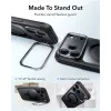 ESR Classic Hybrid Kickstand MagSafe dėklas, skirtas iPhone 17 Pro / 18 Pro, skaidrus/juodas